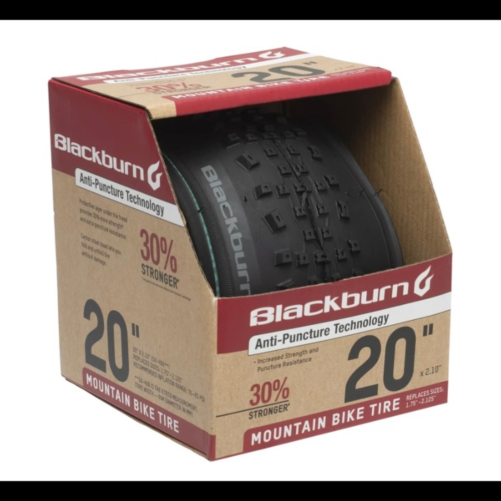 The Blackburn 20" Mountain Bike Tire with Anti Puncture Technology